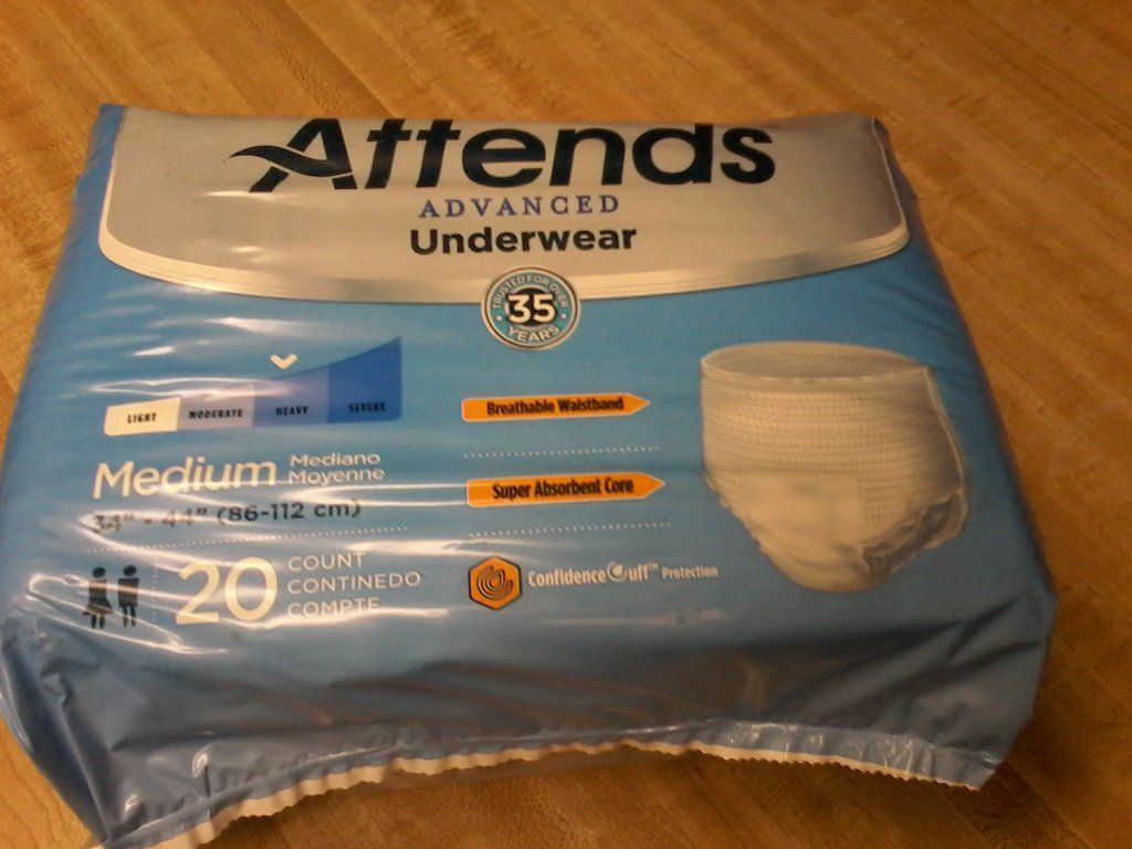 Brand New Attends Advanced Pullup Medium Unisex Underware