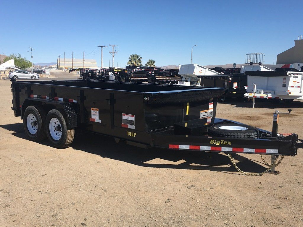 7x14 Low Pro Dump Trailer, Big Tex Low Pro Dump Trailer 14LP-14