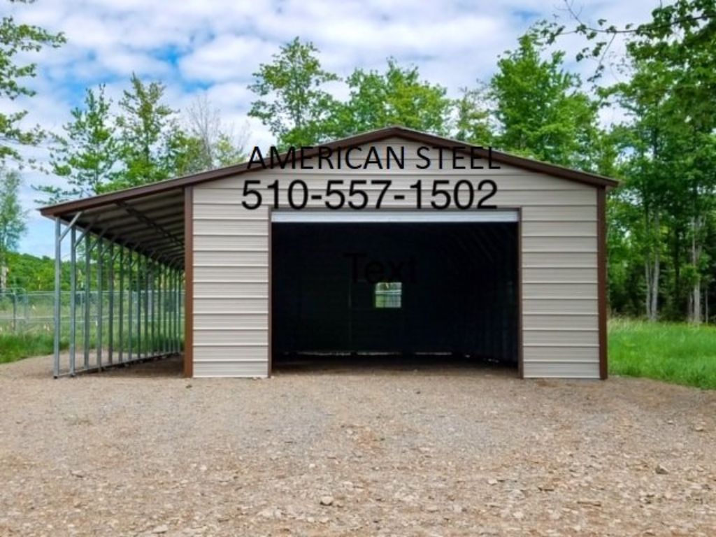 American Steel Metal Building Shops Garages Barns RV Boat & Car Covers