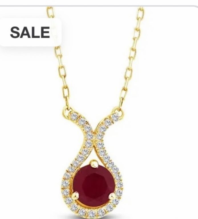 New!  Ruby & Diamond Necklaces!  Layaway!
