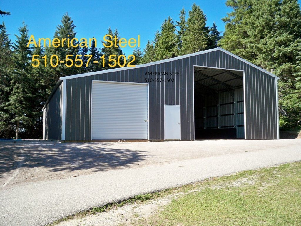 American Steel Metal Building Shops Garages Barns RV Boat & Car Covers