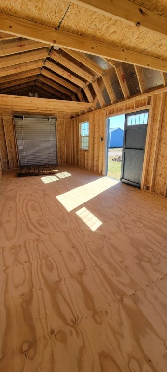 12x20 Elite Lofted Barn with rollup door 8ft walls