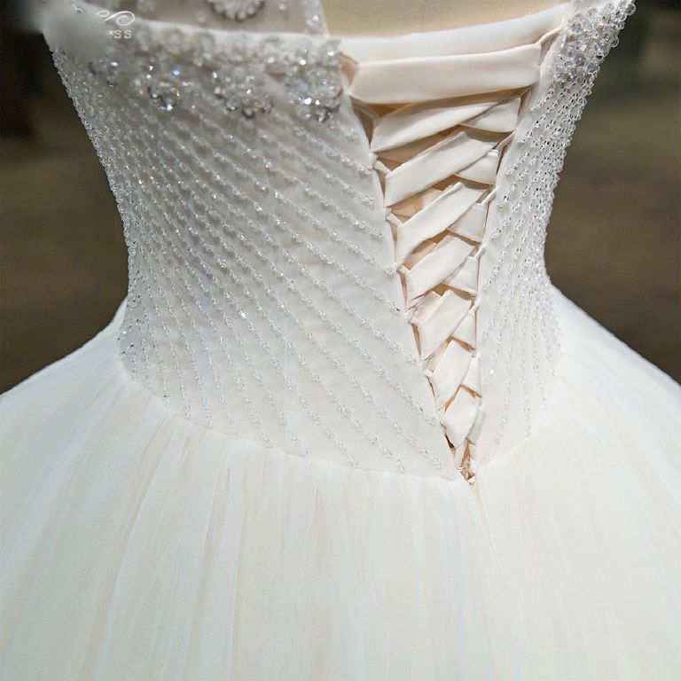 Carmen's Beaded Halter Top Ball Gown