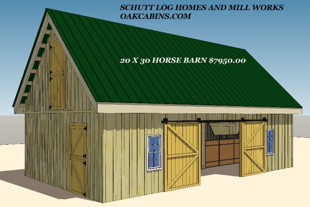 40 x 60 Wood Barn Kit