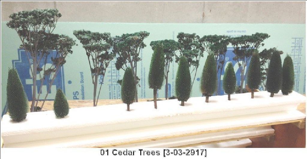 HO MODEL RAILROAD TREES