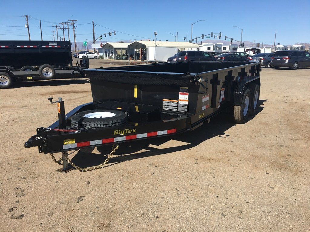 7x14 Low Pro Dump Trailer, Big Tex Low Pro Dump Trailer 14LP-14