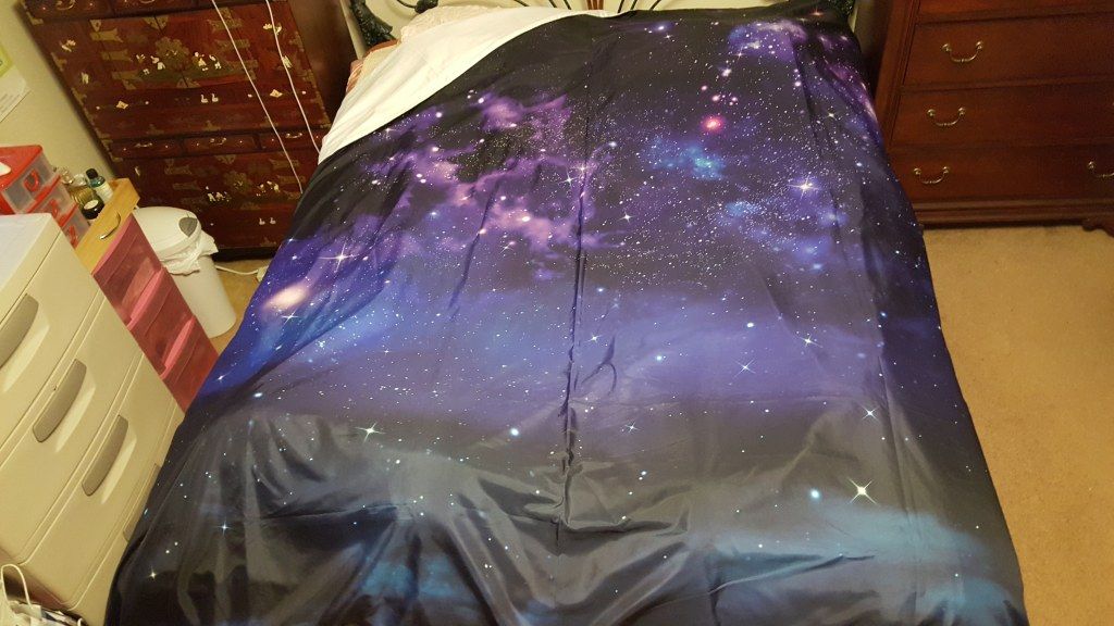 Galaxy/Starry Night Sky Bedding Set