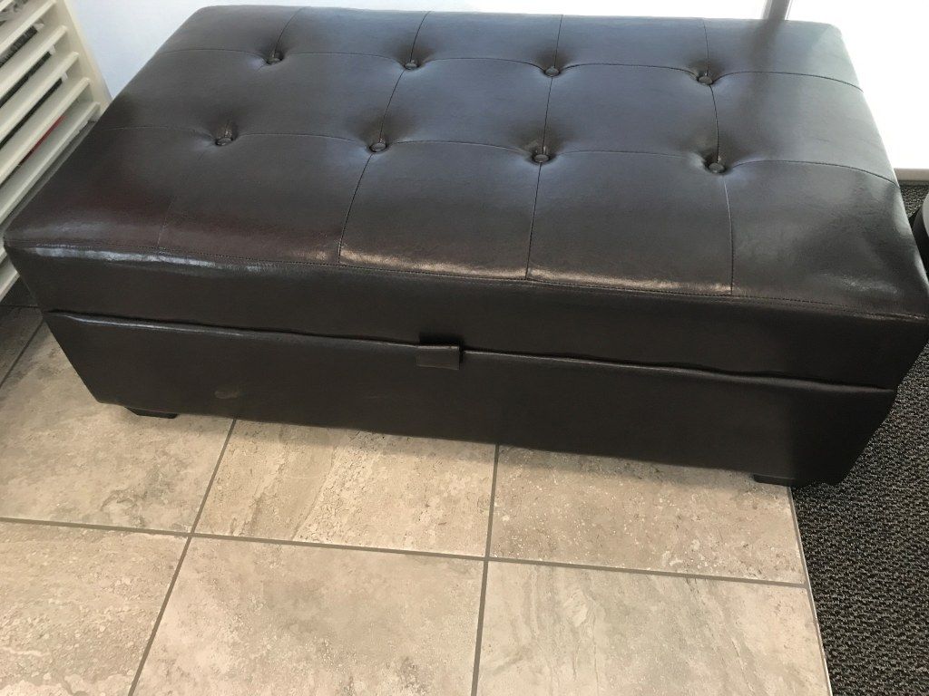 Storage Ottoman- Brown