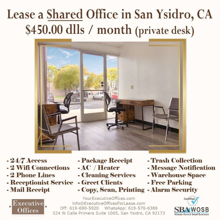 Share Office in San Ysidro, CA