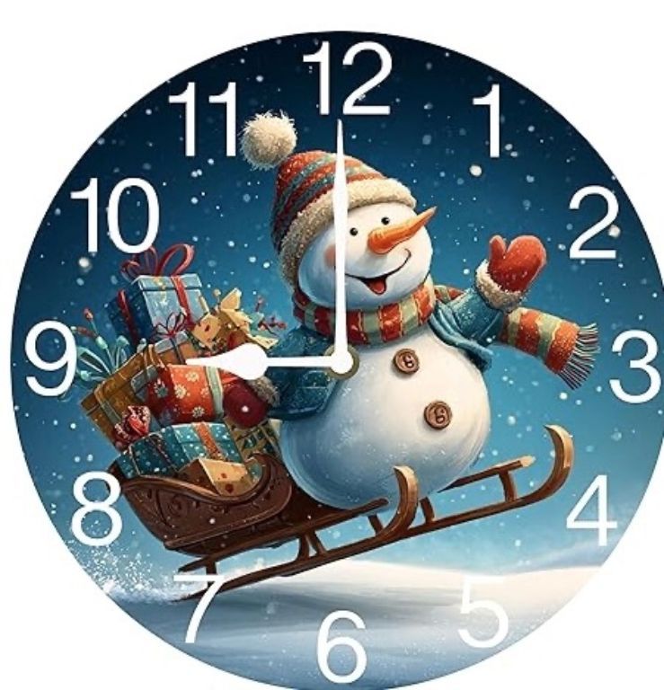 New!  Snowman Clocks!  Layaway!