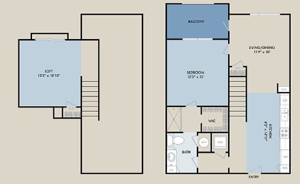 Loft apartment available in downtown Raleigh