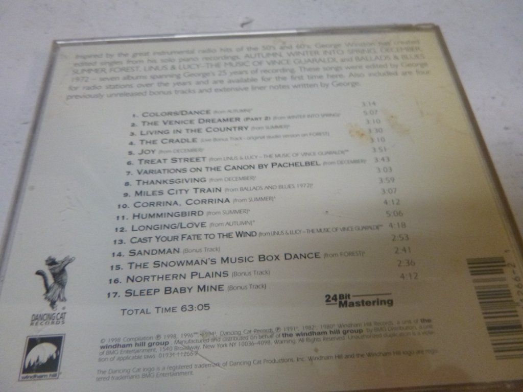 All  The  Seasons of  George  Winston  Piano  Solos