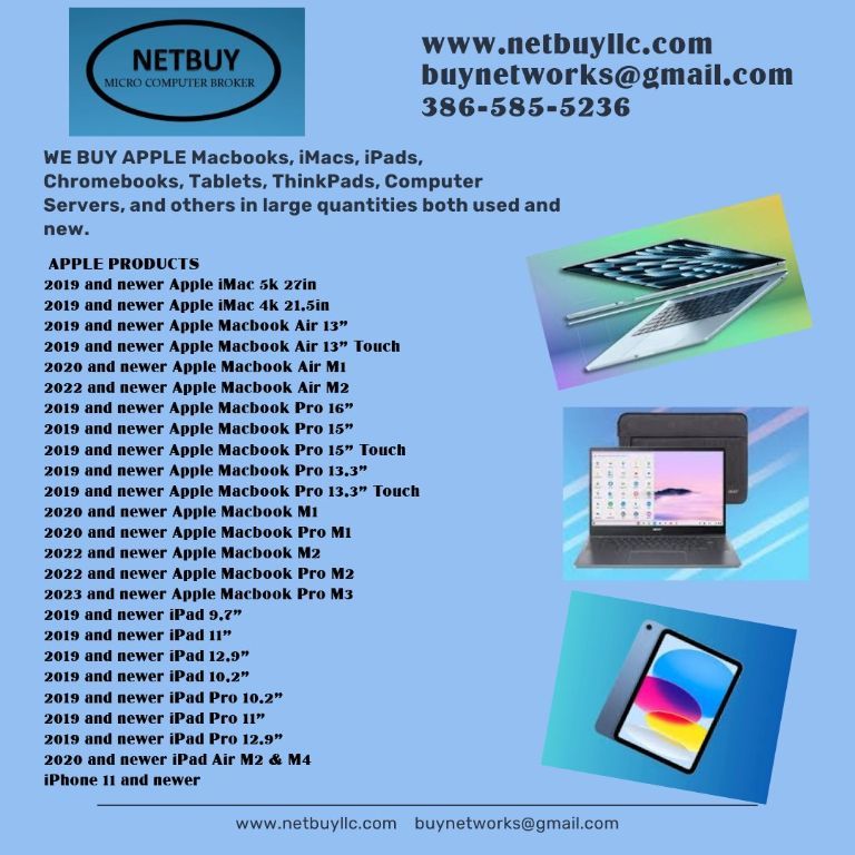 We Want to Buy Your Computer Equipment!