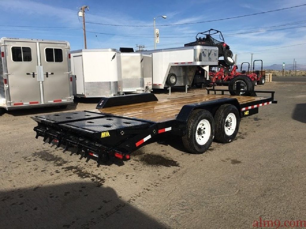 Tandem Axle Equipment Trailer, Utility Trailer, Big Tex Trailers 14ET-20 with Monster Ramps(MR)