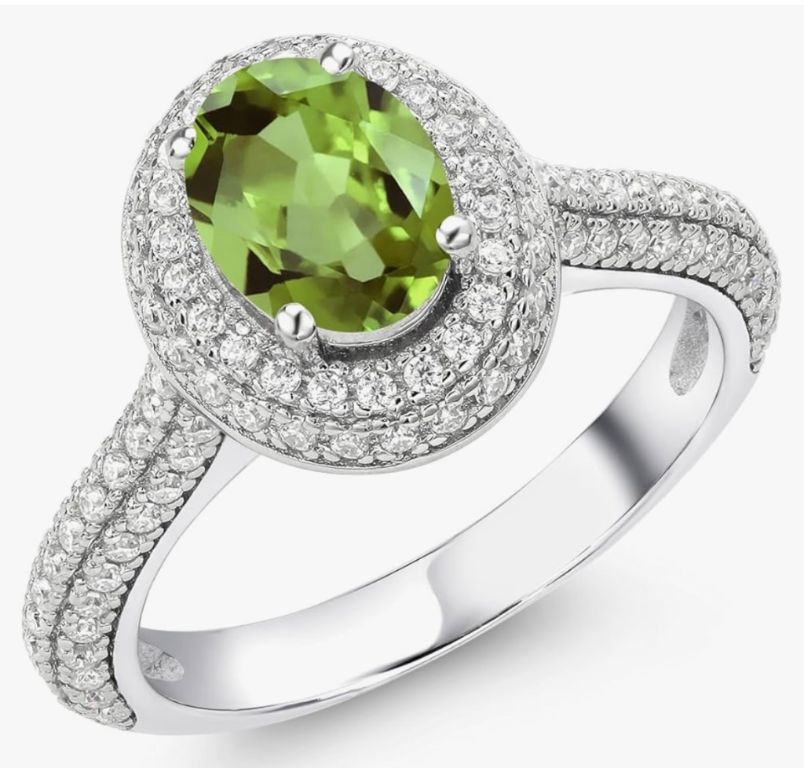 New!  Peridot & Diamond Rings!  All Sizes!  Layaway!