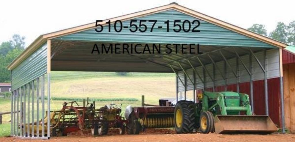 American Steel Metal Building Shops Garages Barns RV Boat & Car Covers