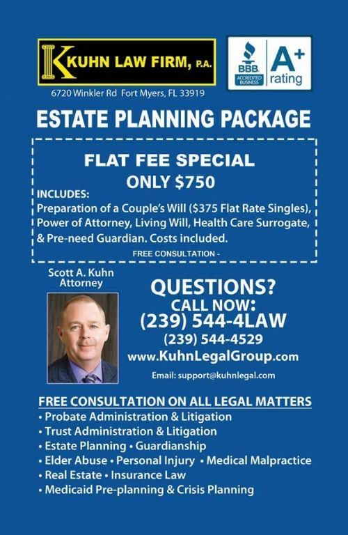 ► ESTATE PLANNING PACKAGE - FLAT FEE SPECIAL - BBB A+ Rating