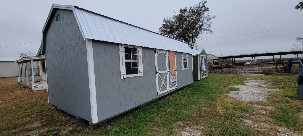 Elite lofted barn storage building 12x24 barns shed