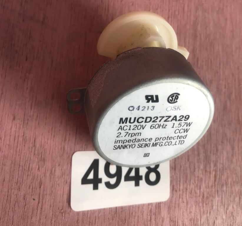 GE Dishwasher Support Switch Motor  Part# WD1X1478 MUCD27ZA29