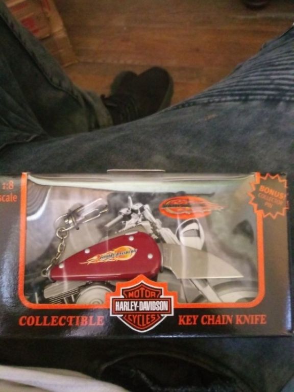 Harley davidson key chain knife