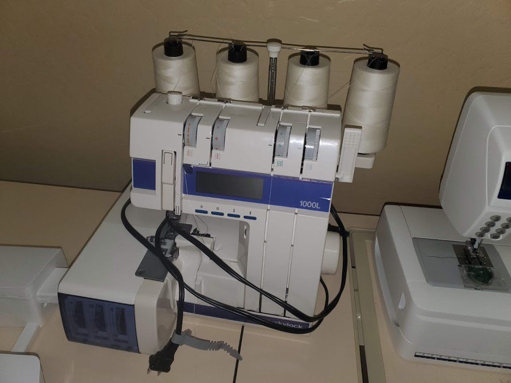 Viking Designer 1 Package Sewing and Embroidery 1000L Embroidery Attachment Koala Cabinet And More