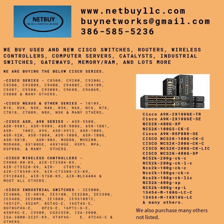 We Want to Buy Your Computer Equipment!