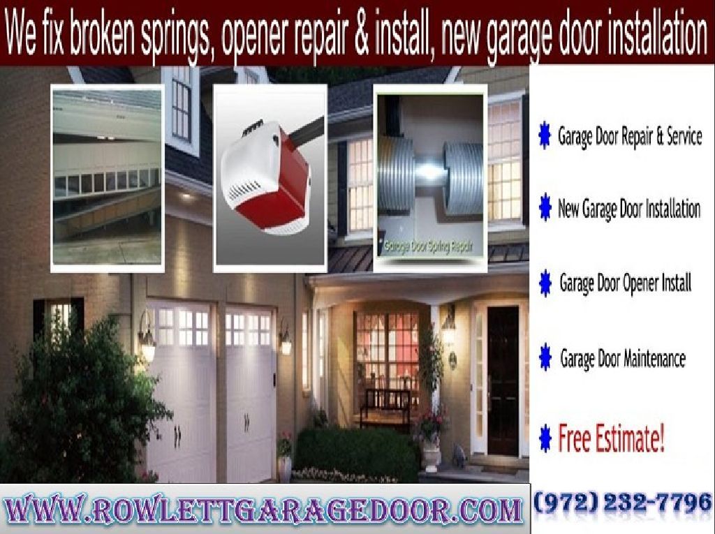 Top Garage Door Opener Repair Service Provider Company in Rowlett, TX