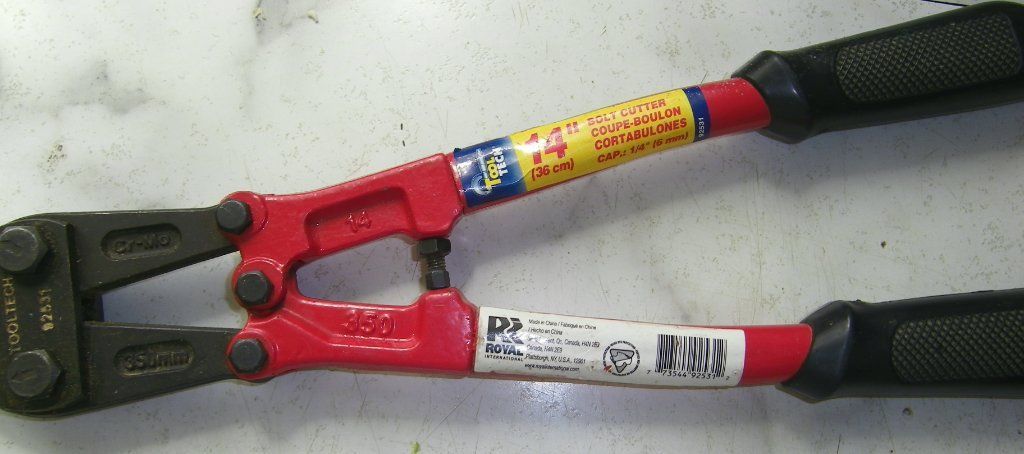 Bolt Cutter 14 inches	$25.00
