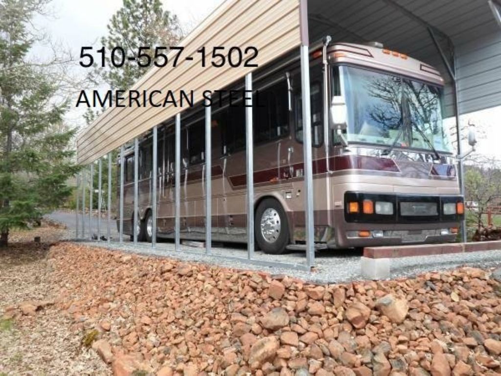 American Steel Metal Building Shops Garages Barns RV Boat & Car Covers