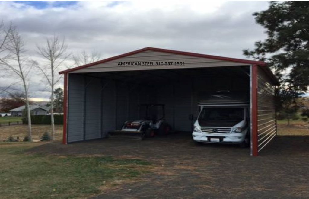 American Steel Metal Building Shops Garages Barns RV Boat & Car Covers