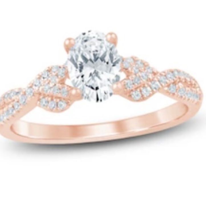 New!  Lab 1 Ct. Diamond Engagement or Cocktail Rings!  Also in White & Yellow Gold!  All Sizes!