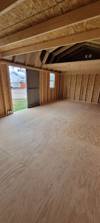 Elite lofted barn storage building 12x24 barns shed