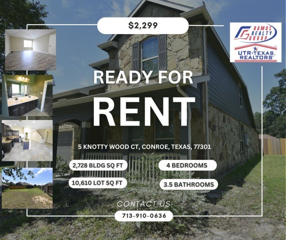 5 Knotty Wood CT, Conroe, Tx 77301 Esta En Renta