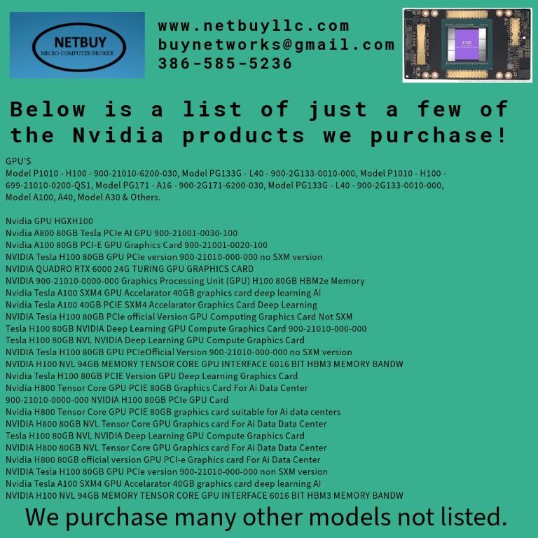 We Want to Buy Your Computer Equipment!