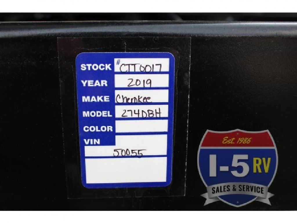 New 2019 Forest River RV Cherokee 274DBH