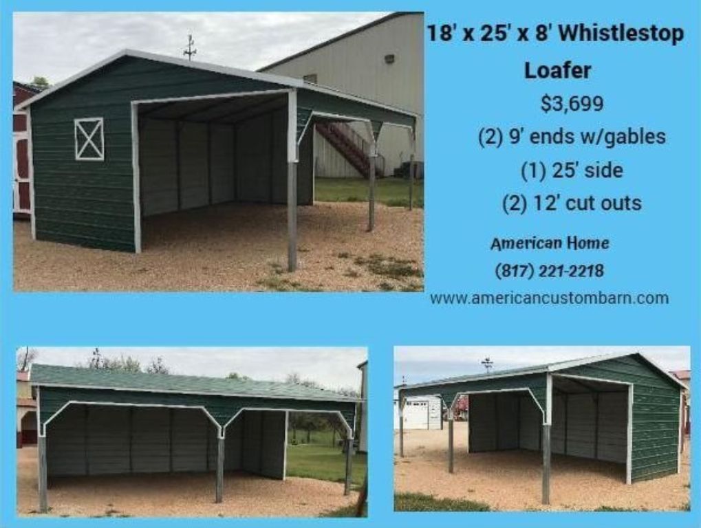 Barns, Garages, Carports, Loafing Sheds,