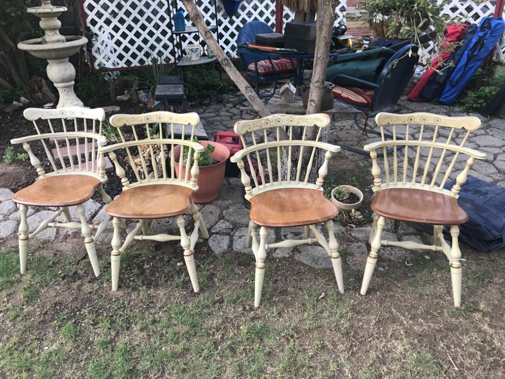 Wooden chairs