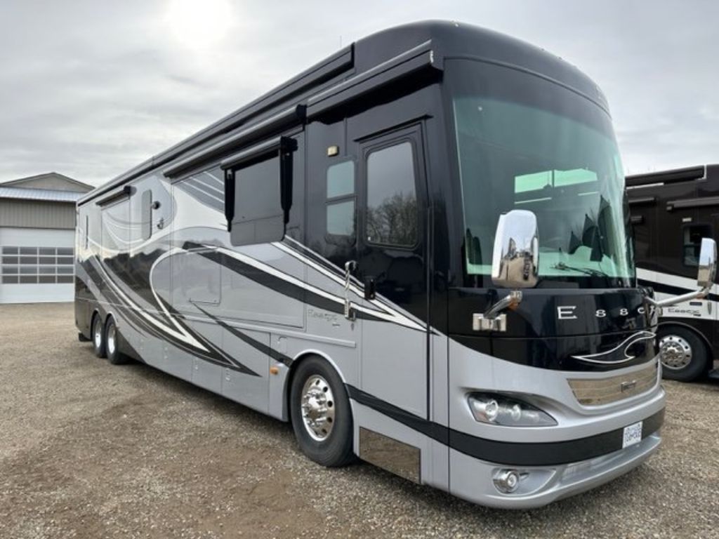 2012 Newmar Essex 4544 Class A RV With 2016 ATC Stacker Toy Hauler For Sale In Fort St John, British