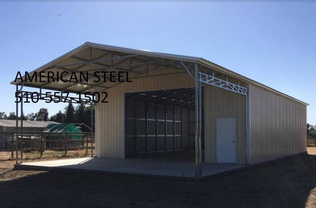 American Steel Metal Building Shops Garages Barns RV Boat & Car Covers