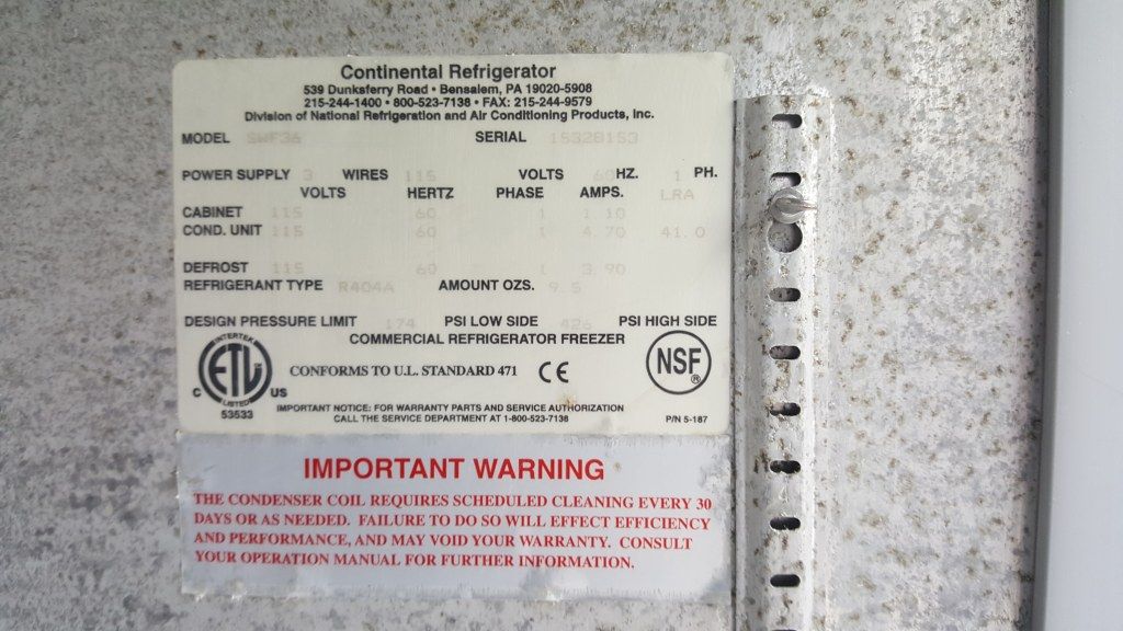 CONTINENTAL SW60-24M 60" Designer Line Undercounter freezer - $600 (Atlanta)