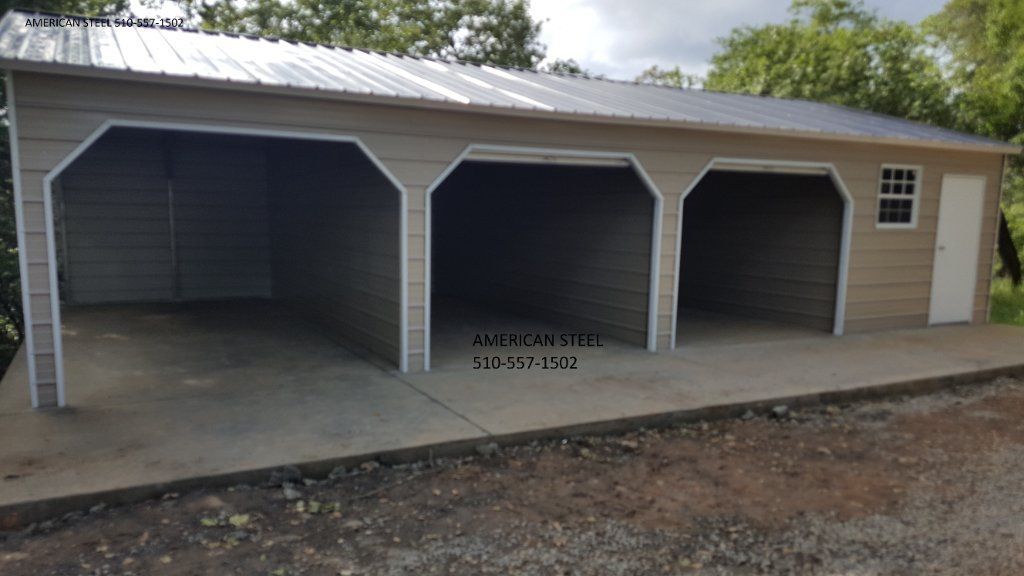 American Steel Metal Building Shops Garages Barns RV Boat & Car Covers