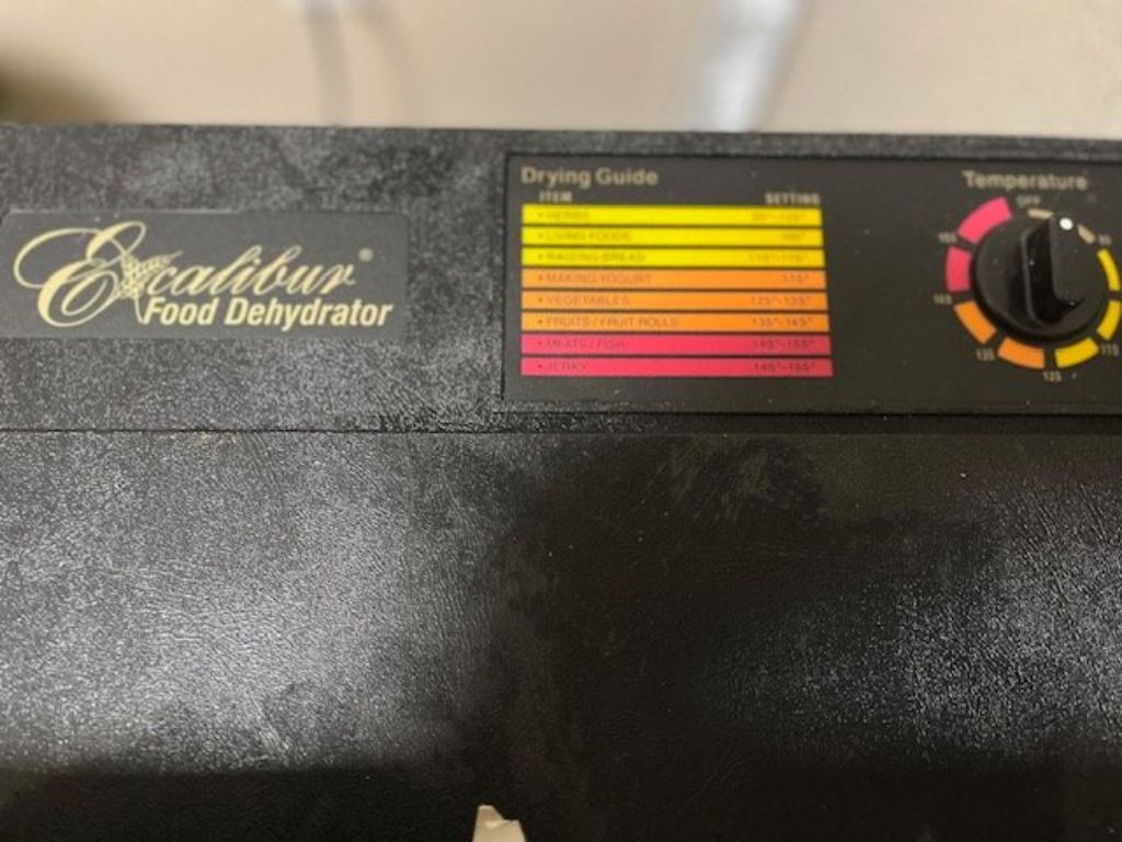 Excalibur 9 tray dehydrator