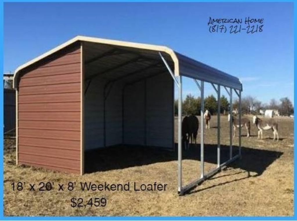 Barns, Garages, Carports, Loafing Sheds,