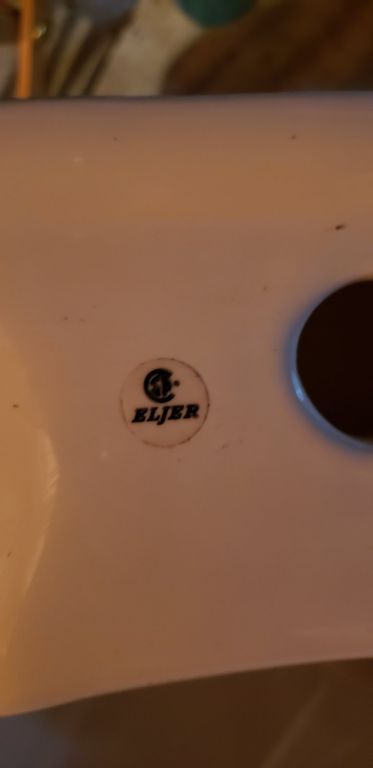 White Eljer Bathroom Sink