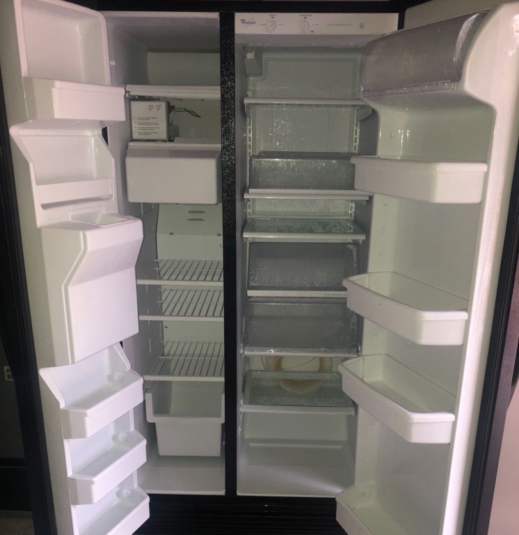 Whirlpool Black Side By Side Fridge