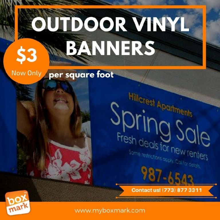 Outdoor vinyl banner printing