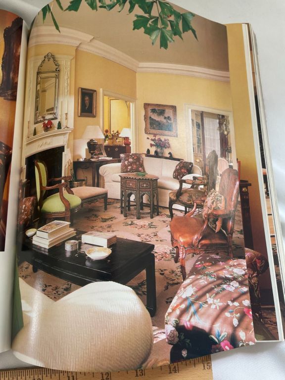 Vintage Portuguese Handwoven Floral Needlepoint Home Decoration Rug 120” x 170”.