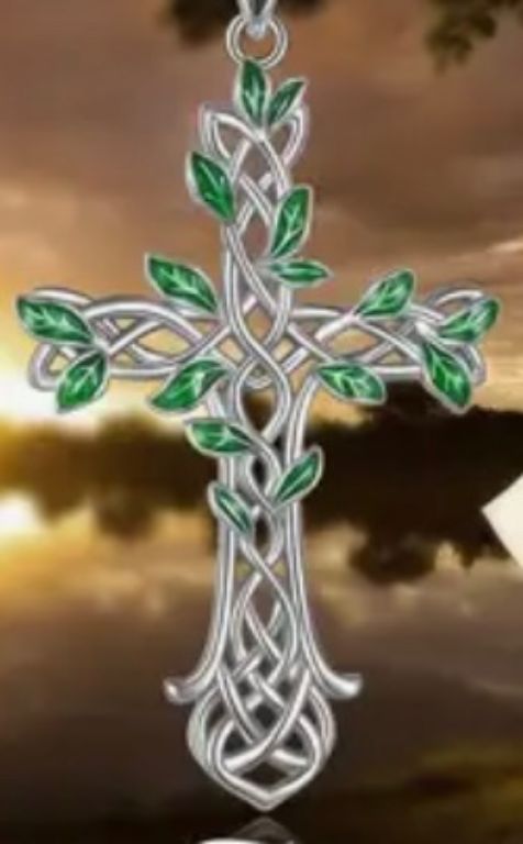 New!  White Gold Plated Cross Necklaces!  Layaway!