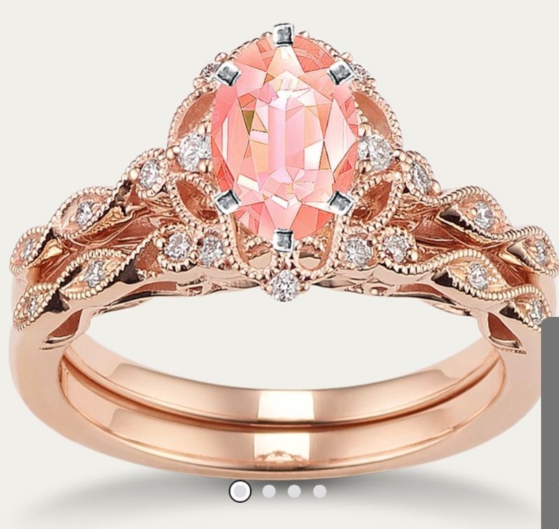 New!  Pink Diamond Rings!  All Sizes!  Layaway!