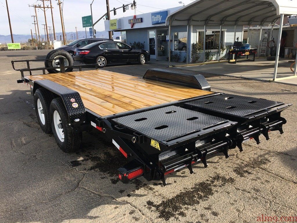 Tandem Axle Equipment Trailer, Utility Trailer, Big Tex Trailers 14ET-20 with Monster Ramps(MR)